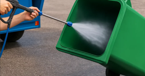 Nettoyage des poubelles extérieures
